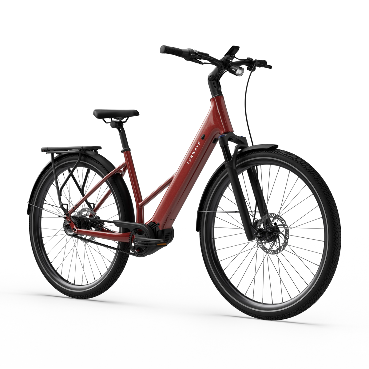 Electric bicycle TENWAYS Ago Air Belt, Velvet Red product image