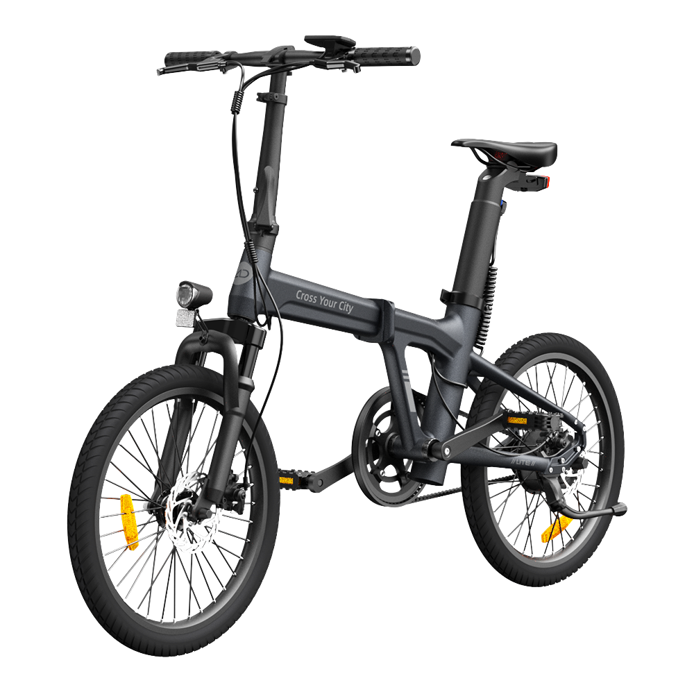 Folding electric bicycle ADO A20S AIR with front suspension, gray product image