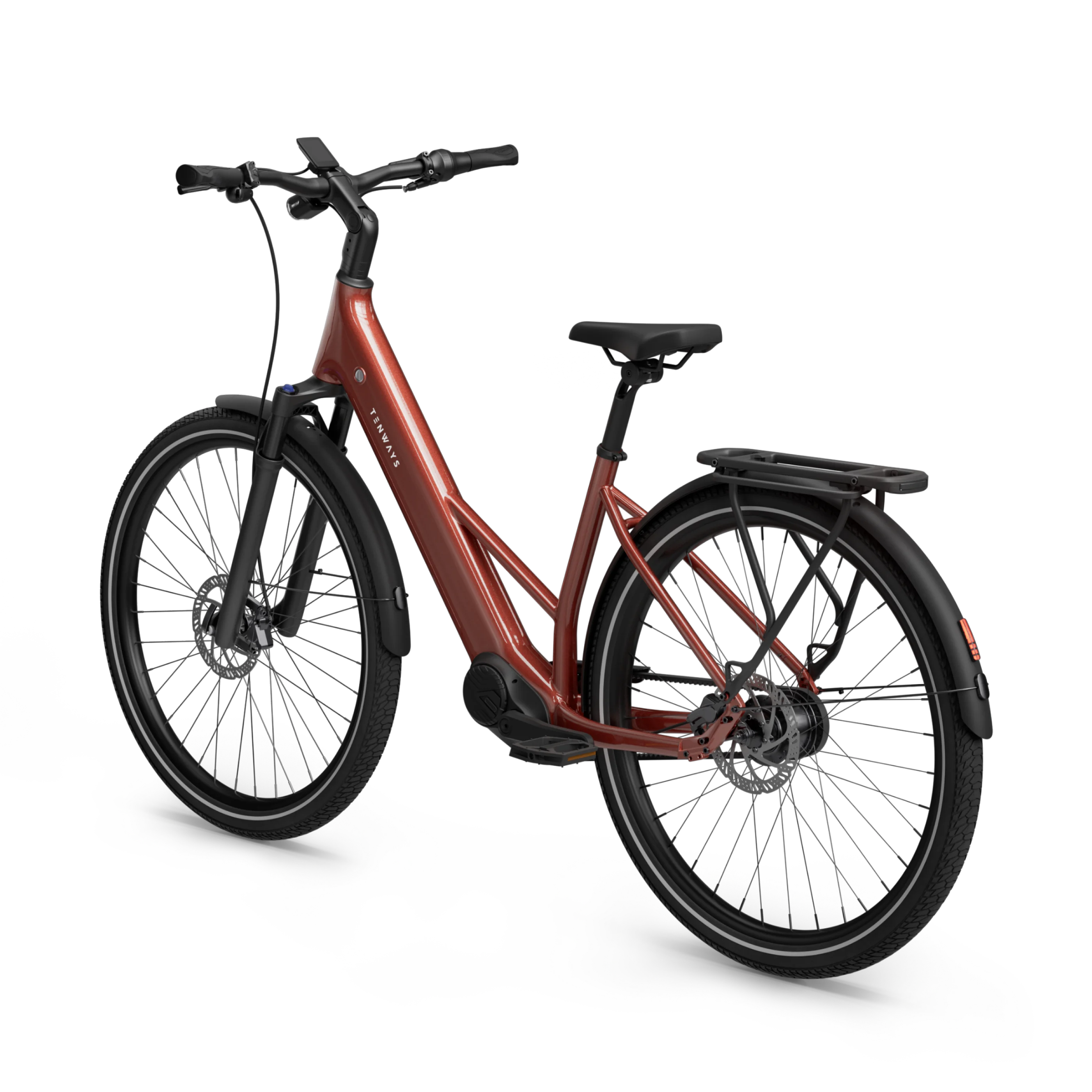 Electric bicycle TENWAYS Ago Air Belt, Velvet Red product image